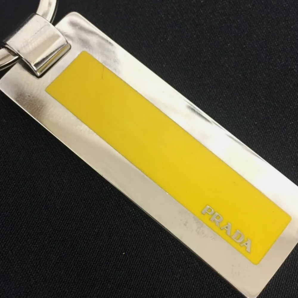 Authentic Prada Key Ring Top Key Holder Silverton… - image 8